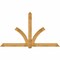 Ekena Millwork Redmond Rough Sawn Timber Gable Bracket, Western Red Cedar, 108"W x 63"H x 4"D x 6"F, 14/12 Pitch GBW108X63X0406RED00RWR - alternate 1